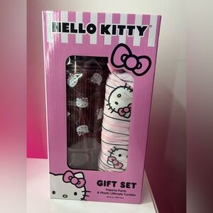 Hello Kitty Pijama Pants & Plastic Tumbler Gift Set
